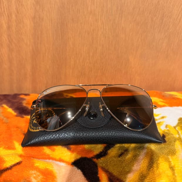 Ray-Ban 레이벤 에비에이터 선글라스 그라디언트 로즈