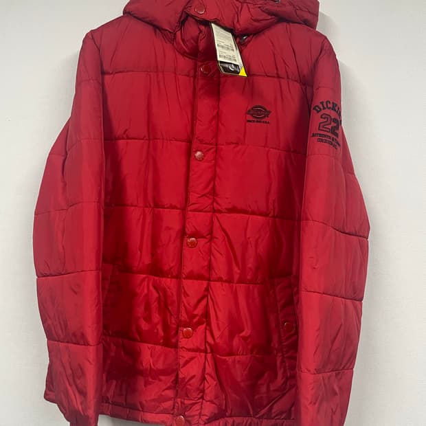 디키즈 빈티지 패딩 레드