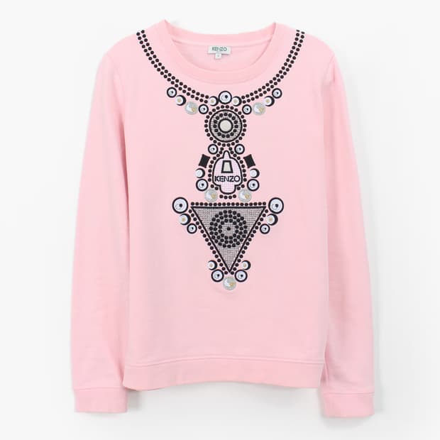 겐조 파리 핑크 자수 스웻셔츠 맨투맨 