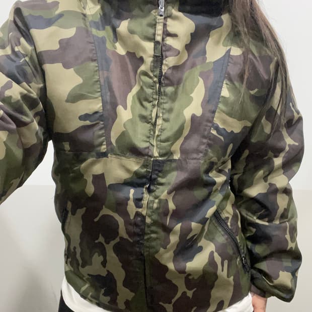 (빈티지)카모플라주 리버시블 패딩자켓