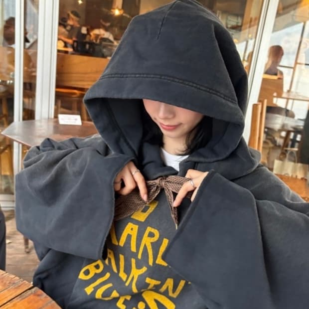 캐피탈 카리나 데빌 후드 말리 토킹 블루스 후디 후드티 케이프