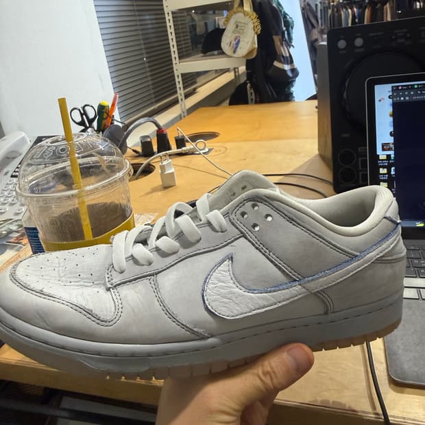 덩크 울프그레이 플래티넘 화이트 285 