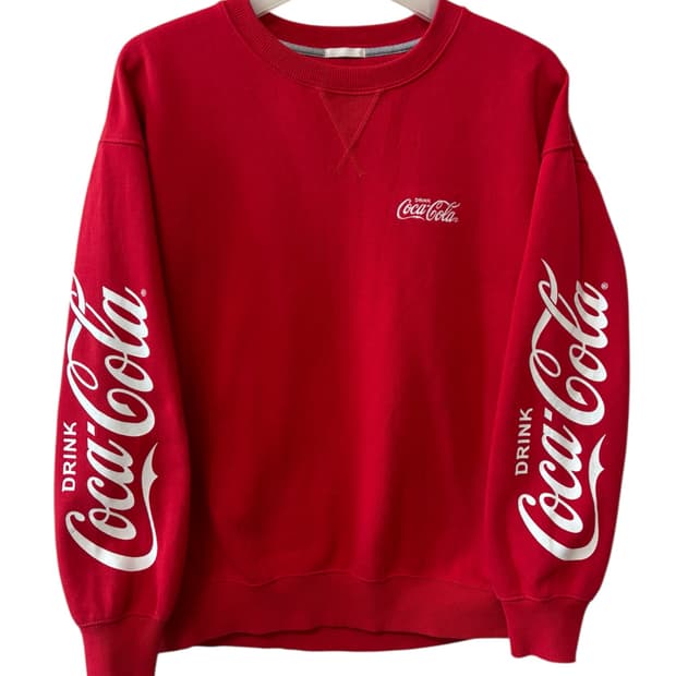코카콜라 XGU 레터링 스웻셔츠 M-L