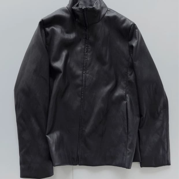 yuri leather zip jacket 1 size