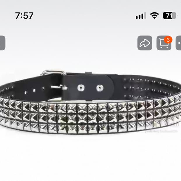 새상품)펑크 스터드 벨트