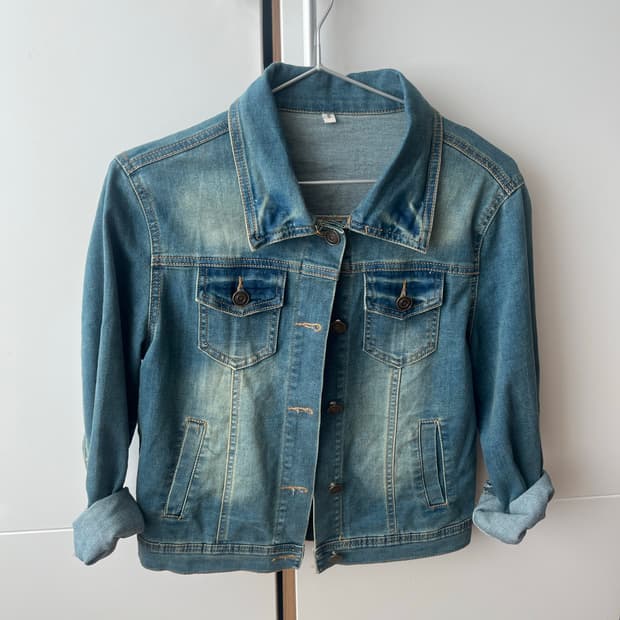 빈티지 청 데님 자켓