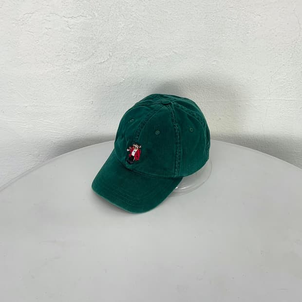 90s 폴로 랄프로렌 딥 그린 폴로 베어 볼캡