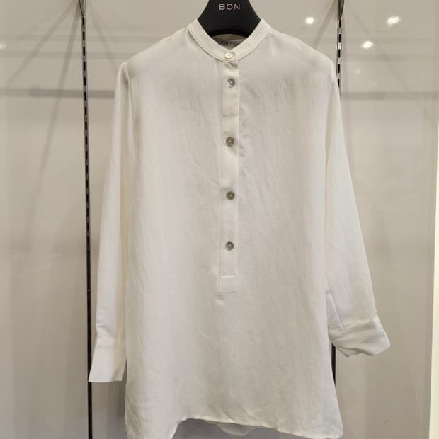 자라 여성 헨리넥 블라우스셔츠(새상품)