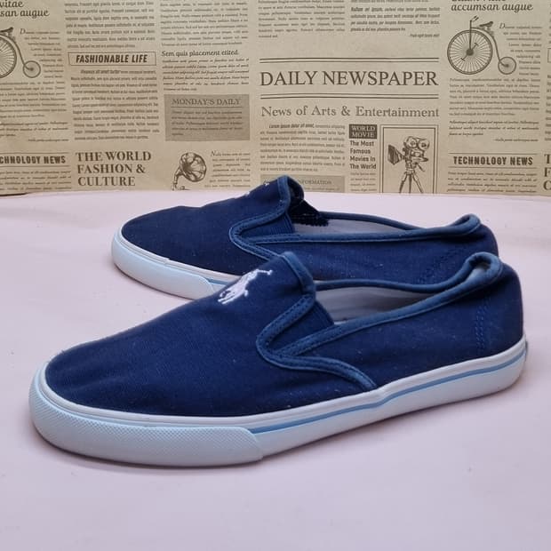 폴로랄프로렌 네이비 여성슬립온230 