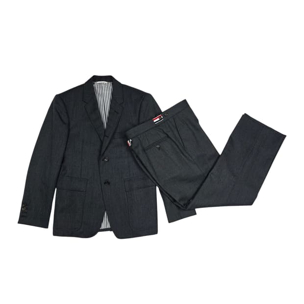 톰브라운 헤링본 울 수트 상하의