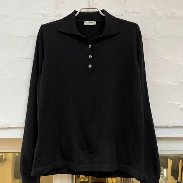 Mariani 메리노 울 카라 니트 Women XL