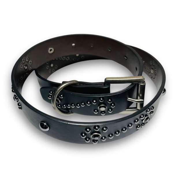 감마갤러리 웨스턴 쥬얼리 블랙 비즈 스터드 벨트