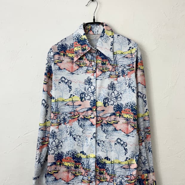 80s 빈티지 폴리 셔츠