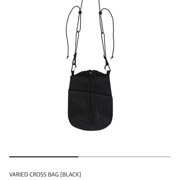 산산기어 베리드 크로스백 블랙 -25SS