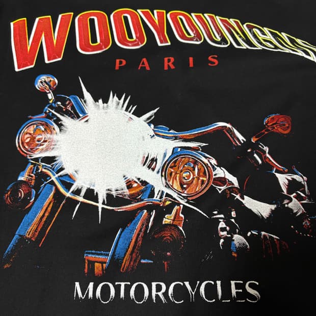 우영미 모터사이클 티셔츠