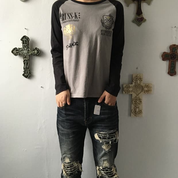 Printing point raglan sleeve