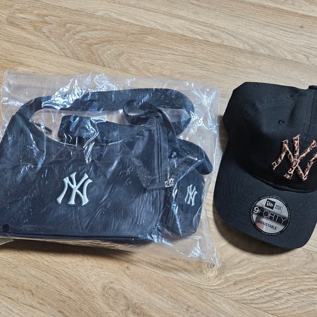 MLB 양키스 나일론 블랙 +양키스 볼캡