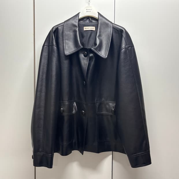 Modest Mood 비건 레더 재킷