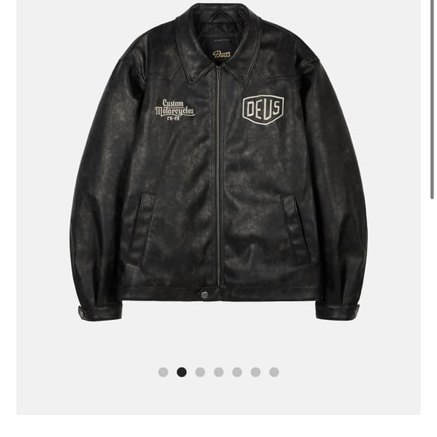 L사이즈 데우스엑스마키나 라이더스 프렌드 자켓 블랙