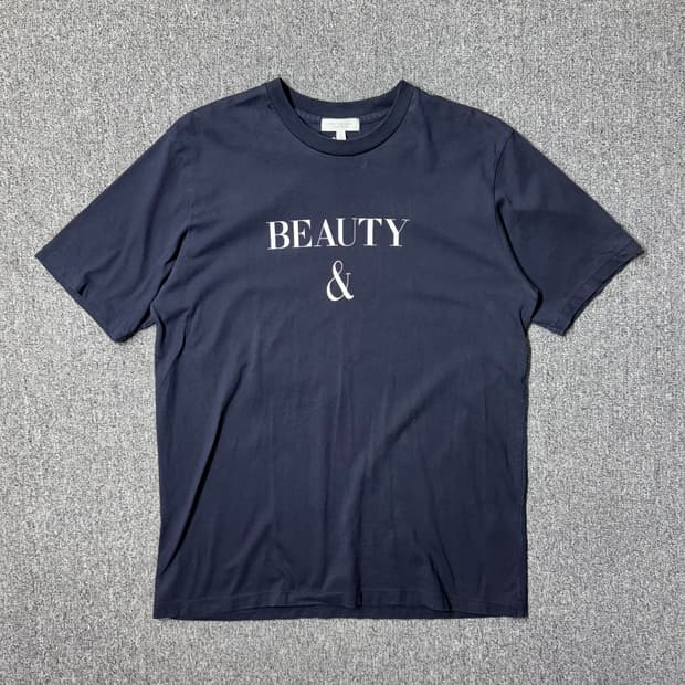 BEAUTY&YOUTH 유나이티드애로우즈 티셔츠블랙(L/OLD-7526)