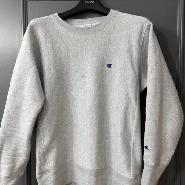 챔피온 리버스위브 블루택 루즈핏 스웨트셔츠/XL