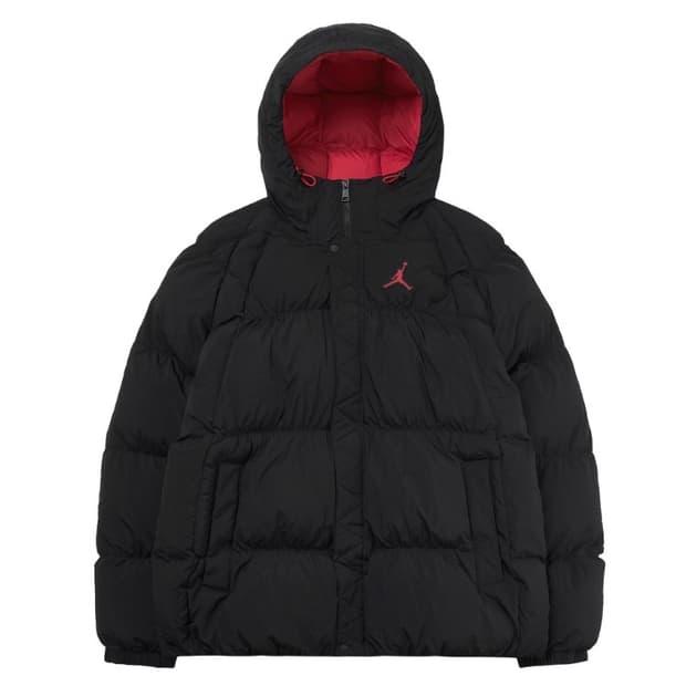 조던 에센셜 퍼퍼 자켓 블랙 파이어 레드 US/EU