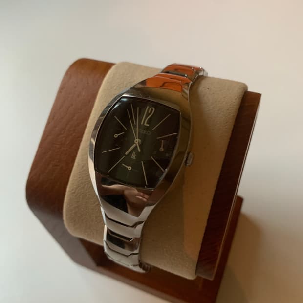 세이코 Seiko 쉘 실버 블랙