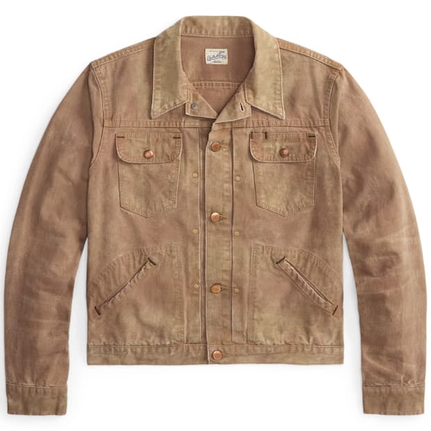 RRL 디스트레스트 캔버스 트러커 재킷