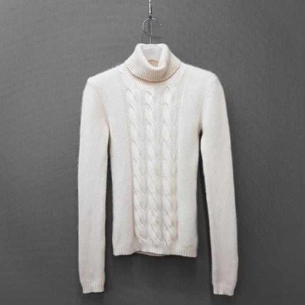tsesay 캐시미어 100% 케이블 터틀넥 니트 M사이즈