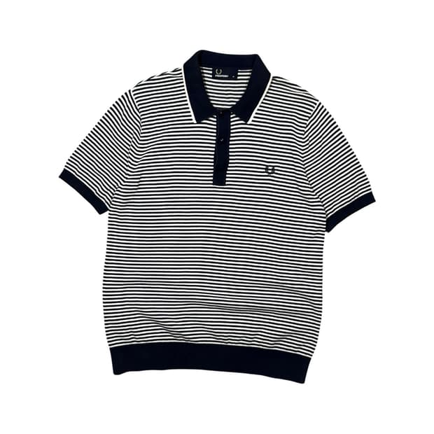 Fred perry 프레드페리 반팔 카라 니트