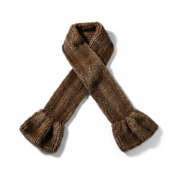 레노마 천연  밍크 머플러