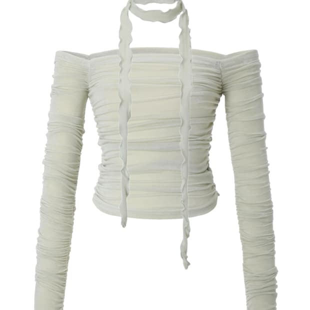 카키포인트 셔링탑 옐로우그린 