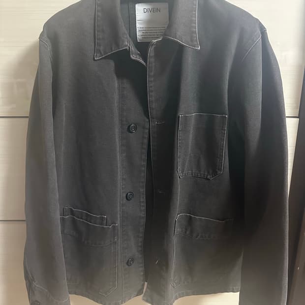 OLD COTTON CHORE JACKET (KHAKI BROWN)