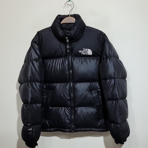 (90) 노스페이스 눕시패딩 점퍼 블랙 거위털 700 구스다운 자켓 