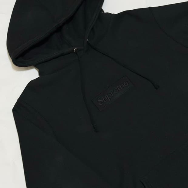 (희귀매물)SUPREME 슈프림 블랙 박스로고 후드 XL