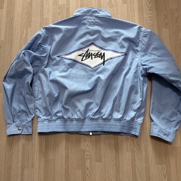 스투시 서프 팀 해링턴 자켓 라이트 블루 L