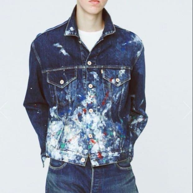 HERILL 헤릴 스플래쉬 데님 자켓 splash denim jacket