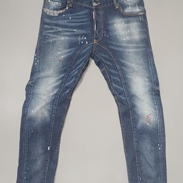 [36] 디스퀘어드2 마차 바이커진 청바지