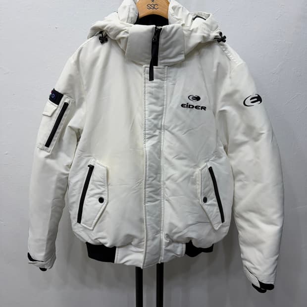 정품) 아이더 스투키 화이트 패딩 S
