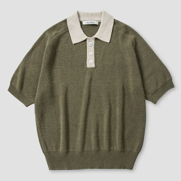 넌블랭크 반팔 니트 M