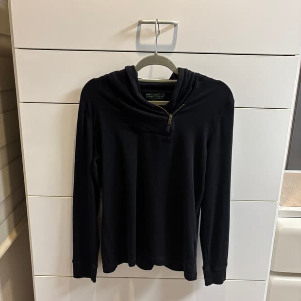 랄프로렌 그린라벨 반집업 숄카라 티셔츠 M