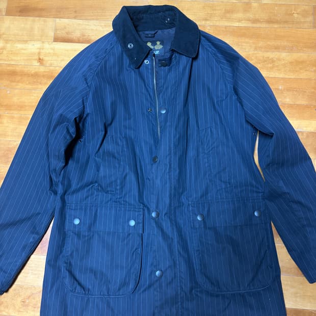 (42) Barbour bedale sl chalk stripe