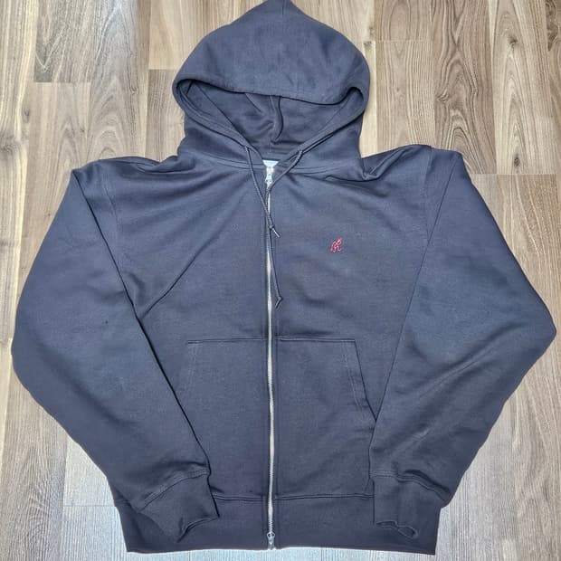 그라미치) 원포인트 후드집업 딥 브라운 XL