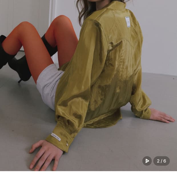 오버듀플레어 샤인 웨스턴 셔츠 올리브그린