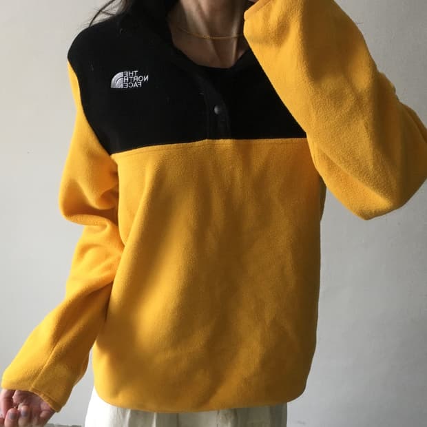 노스페이스 플리스 반집업