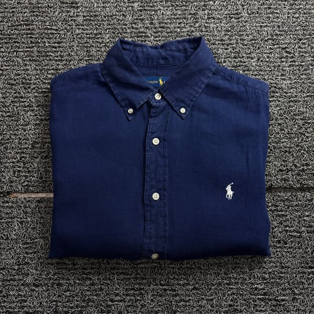 폴로 랄프로렌 신형 포니로고 박시핏 린넨 셔츠 1690