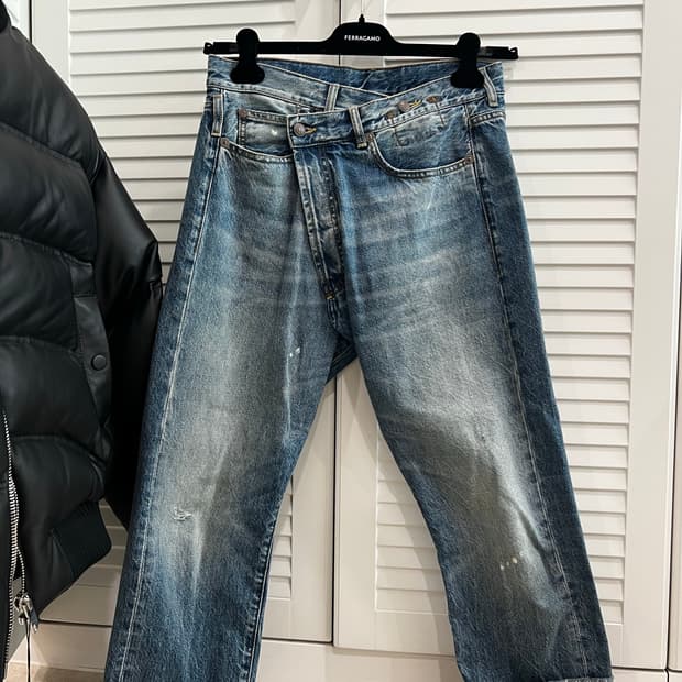 R13 알써틴 데님 청바지 