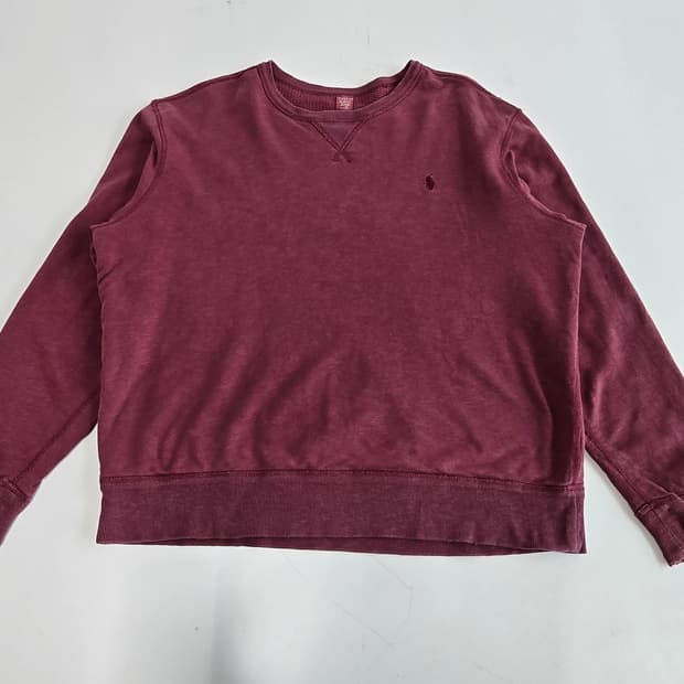 폴로 랄프로렌 코튼 스웨트셔츠 버건디 XL