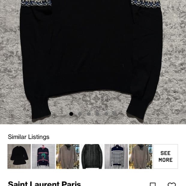 saint laurent multicoloerd knit