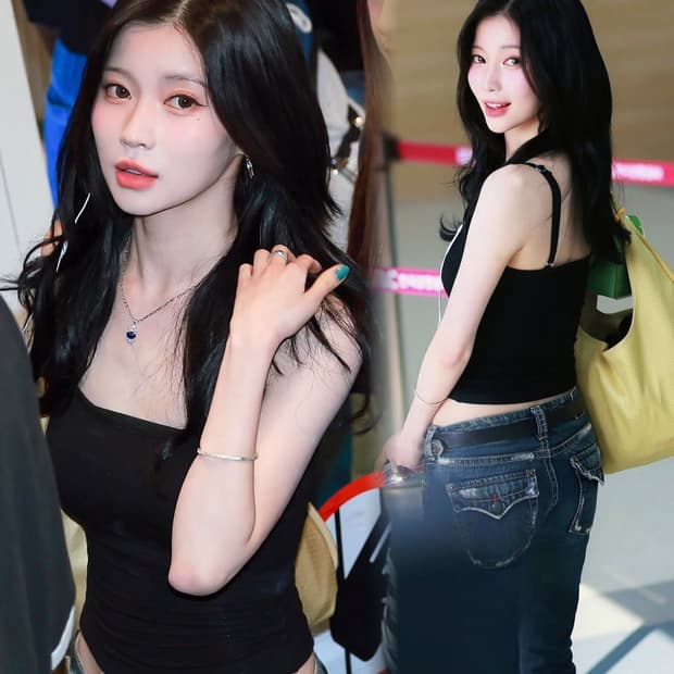 웨스턴 글로브 웍스 1921 빈티지 로우라이즈 데님 아사 착용